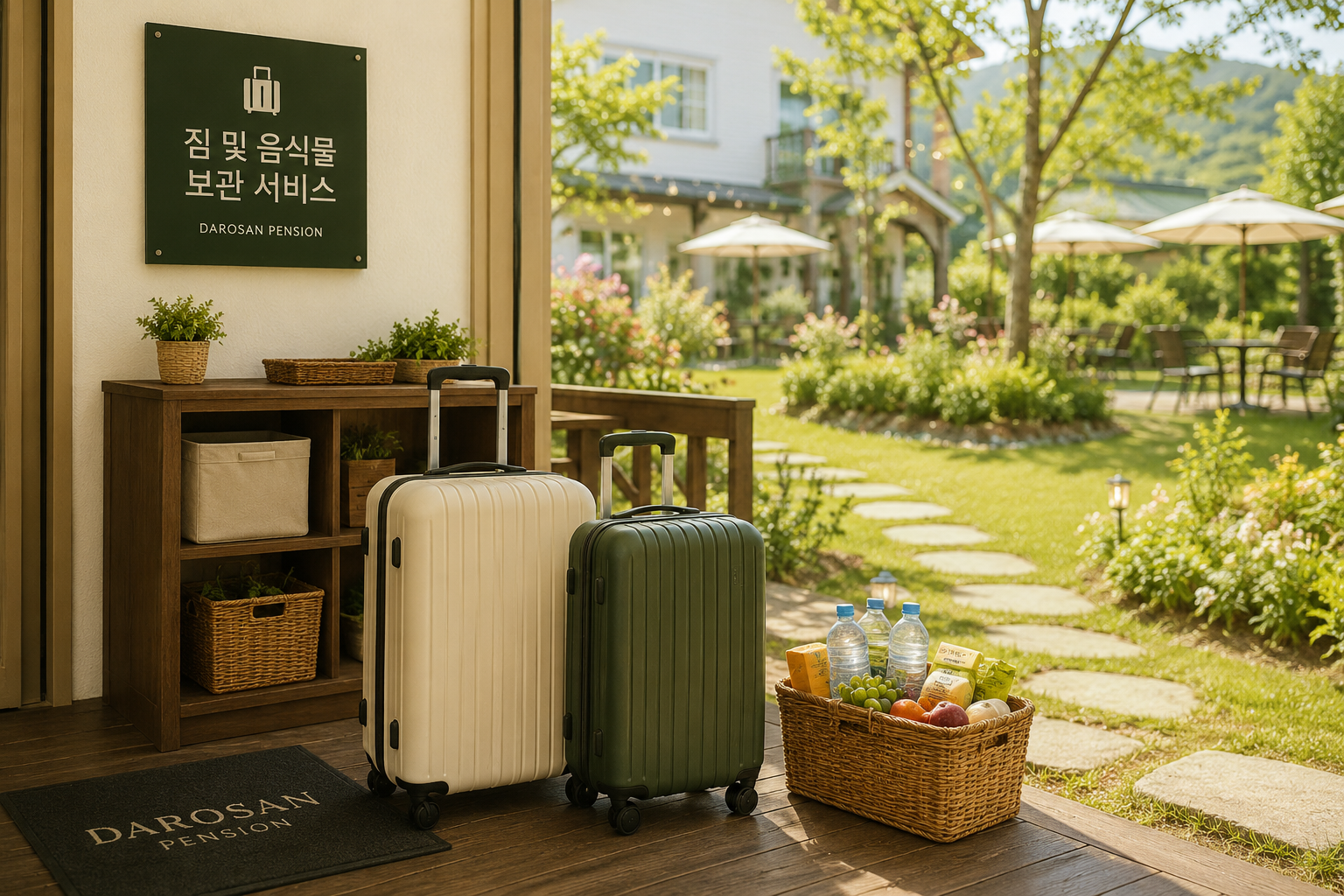 양양 다로산펜션 짐보관 음식물 냉장 보관 서비스